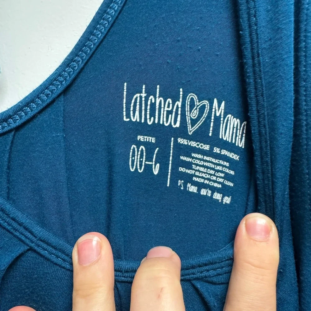 Latched Mama Teal Petite Maxi Romper - Picture 2 of 3